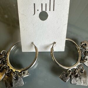 J. Jill Silver Hoop Earrings